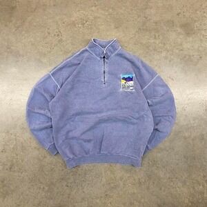 Vintage 1996 World Figure Skating 1/4 Zip Sweatshirt Harper's Canada Size S